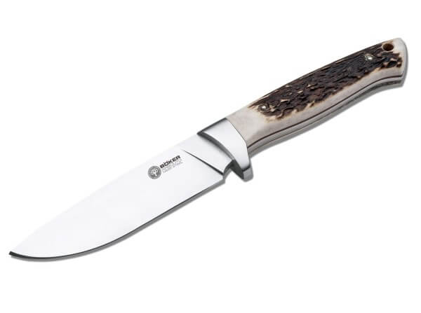 Fixed Blade Knives, Brown, Fixed, N695, Stag