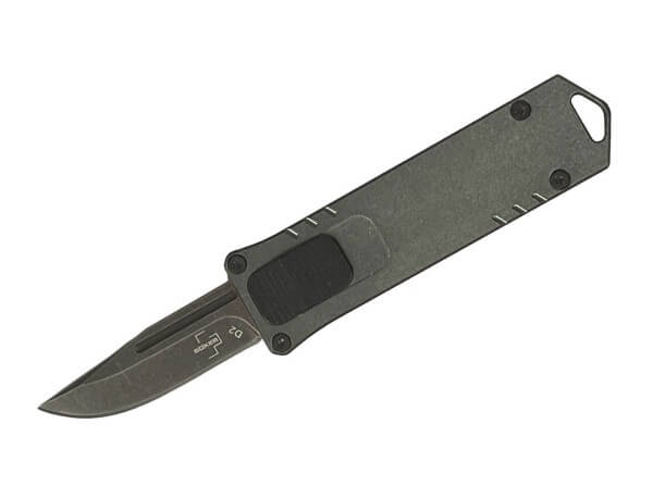 Pocket Knife, Grey, OTF, D2, Aluminum