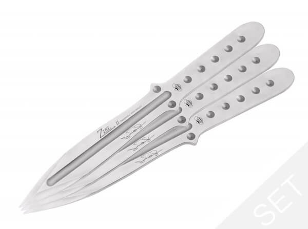 Throwing Knives, Silver, Fixed, 420, Stainless Steel