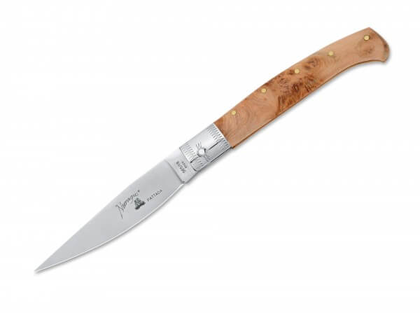 Pocket Knife, Brown, No, Friction Folder, 420C, Juniper Wood