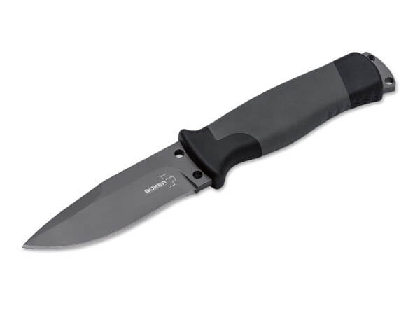 Fixed Blade Knives, Grey, 12C27, FRP