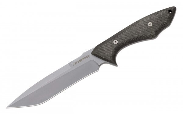 Fixed Blade Knives, Black, Fixed, N690, Micarta