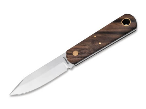 Fixed Blade Knives, Brown, ABE-L, Walnut Wood