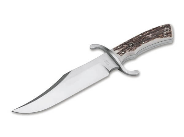 Fixed Blade Knives, Brown, N690, Stag