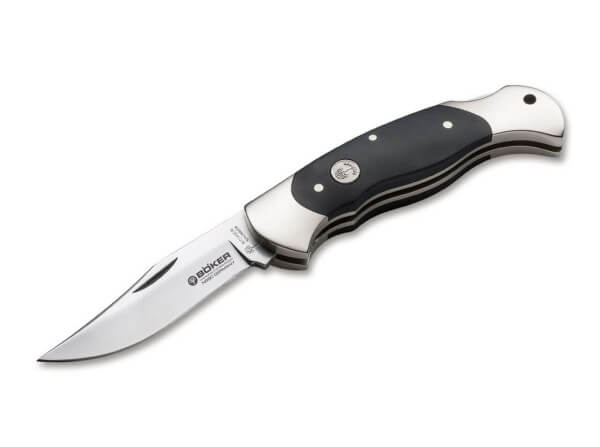 Pocket Knife, Black, Nail Nick, Backlock, N690, ABS