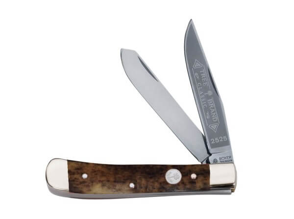 Pocket Knife, Brown, Nail Nick, Slipjoint, C75, Bone