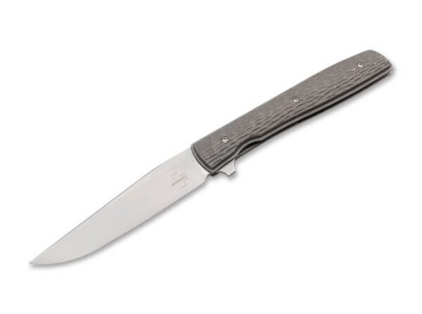 Pocket Knife, Grey, Flipper, Linerlock, VG-10, Titanium