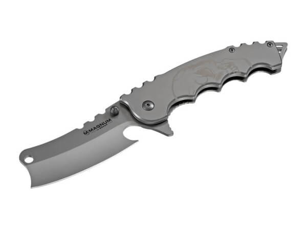Pocket Knife, Silver, Framelock, 440A, Stainless Steel