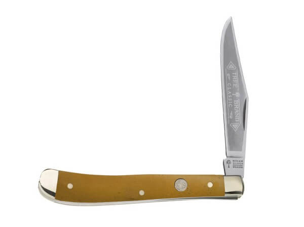 Pocket Knife, Yellow, Bone