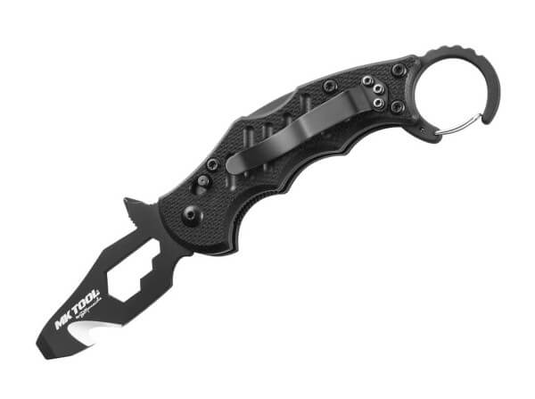 Pocket Knife, Black, Flipper, Backlock, N690, G10