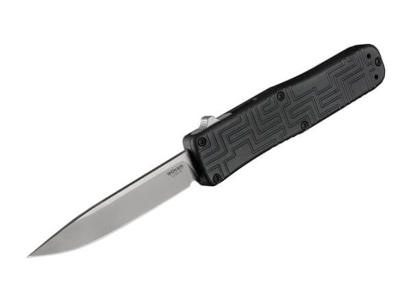 Pocket Knives, Black, Push Button, OTF, 154CM, Aluminum