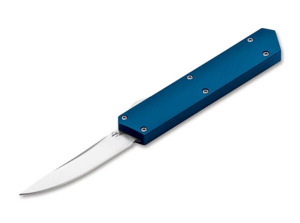 Pocket Knife, Blue, OTF, D2, Aluminum