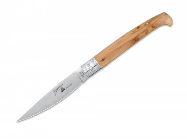 Pocket Knife, Brown, No, Friction Folder, 420C, Juniper Wood