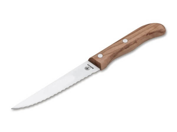 Kitchen Knife, Brown, Fixed, 4116, Olive Wood