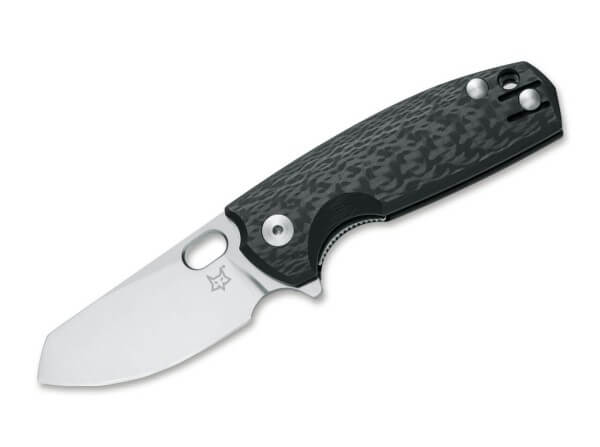 Pocket Knife, Black, Flipper, Linerlock, M390, Carbon Fibre