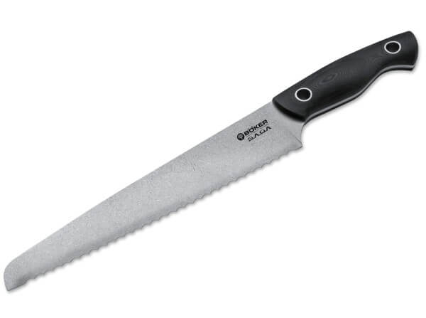 Kitchen Knife, Black, Fixed, 440C, G10