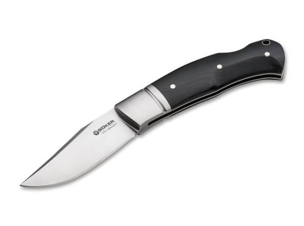 Pocket Knife, Black, No, Backlock, N690, Micarta