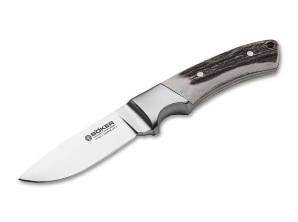 Fixed Blade, Brown, Fixed, 440C, Stag