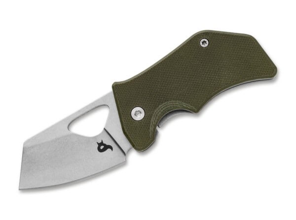 Diving Knife, Green, Thumb Hole, Framelock, 440C, G10