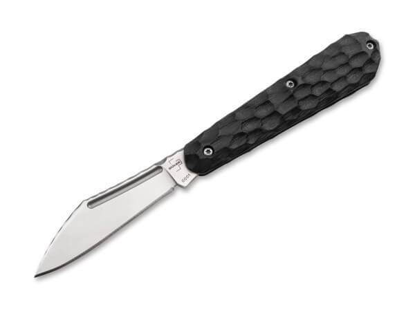Pocket Knife, Black, Nail Nick, Slipjoint, D2, G10