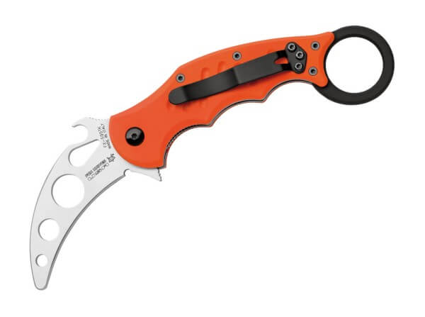 Pocket Knife, Orange, Wave, Linerlock, N690, G10