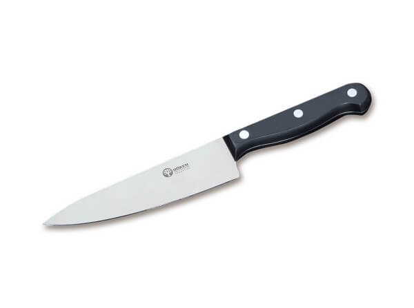 Kitchen Knife, Black, Fixed, 440A, Synthetic
