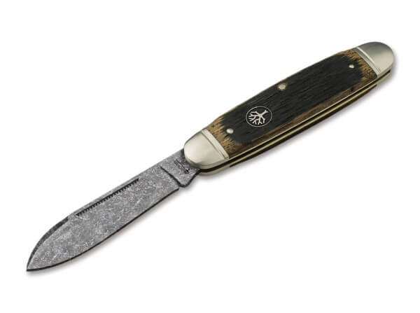 Pocket Knife, Brown, Nail Nick, Slipjoint, O1, Oak Wood