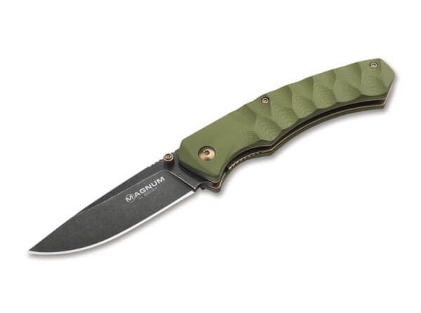 Pocket Knives, Olive, Thumb Stud, Linerlock, 440A, G10