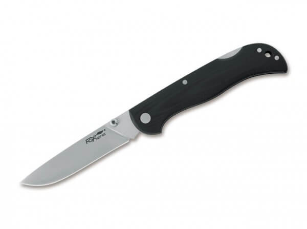 Pocket Knife, Black, Thumb Stud, Backlock, 440C, G10