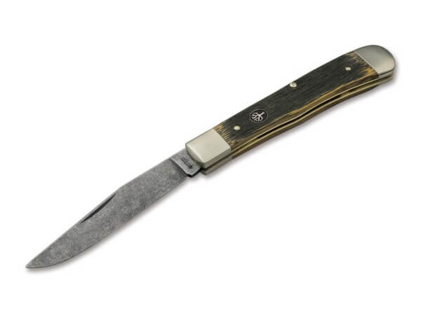 Pocket Knife, Brown, Nail Nick, Slipjoint, O1, Oak Wood