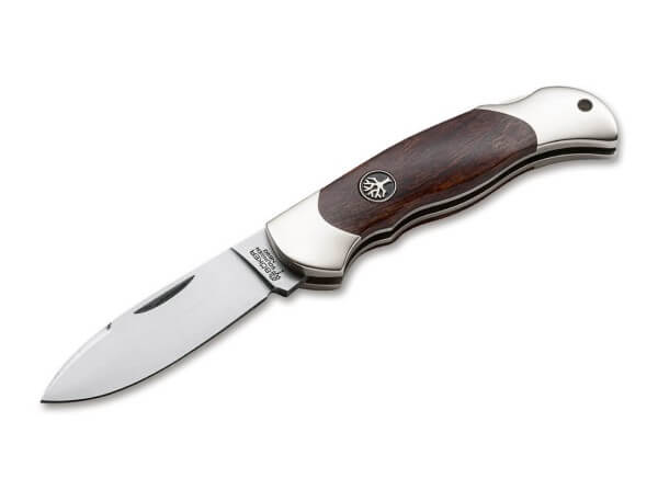 Pocket Knife, Brown, Nail Nick, Backlock, N690, Desert Ironwood