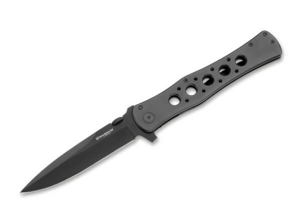 Pocket Knife, Grey, Flipper, Linerlock, 440A, Steel