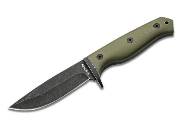 Fixed Blade Knives, Green, Fixed, 440A, G10