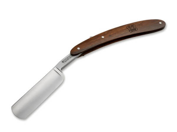 Straight Razor, Brown, Carbon Steel, Desert Ironwood