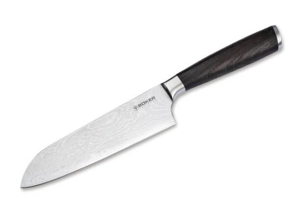 Kitchen Knife, Brown, Damascus VG-10, Smoked oak