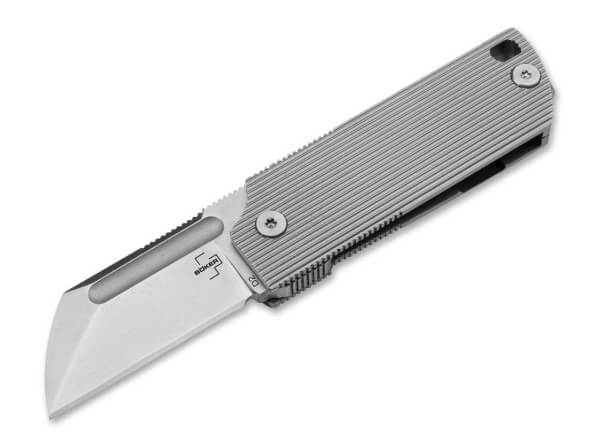 Pocket Knives, Grey, Flipper, Framelock, D2, Stainless Steel
