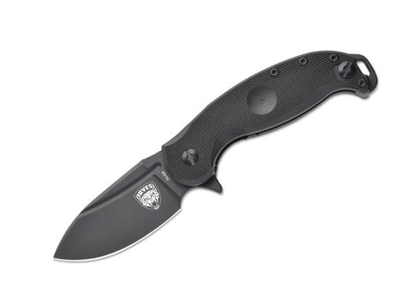 Pocket Knife, Black, Flipper, Linerlock, N690, G10