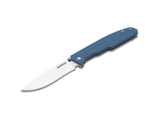 Pocket Knives, Blue, Thumb Stud, Linerlock, 440A, Micarta