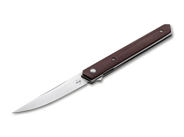Pocket Knife, Brown, Flipper, Linerlock, VG-10, Cocobolo Wood