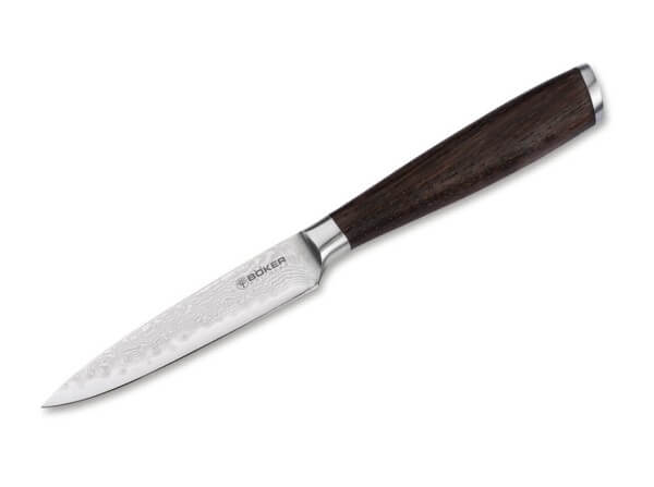 Kitchen Knife, Brown, Damascus VG-10, Smoked oak