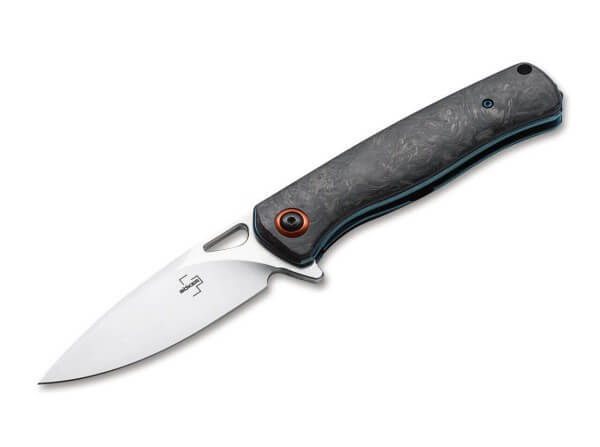 Pocket Knives, Black, Thumb Hole, Linerlock, D2, Carbon Fibre