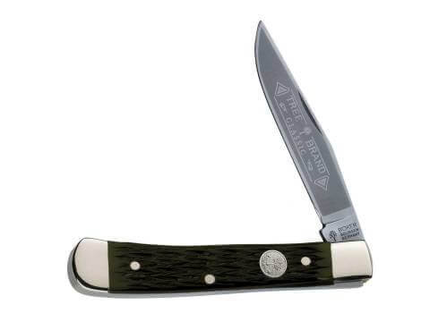 Pocket Knife, Brown, Nail Nick, Slipjoint, C75, Jigged Bone