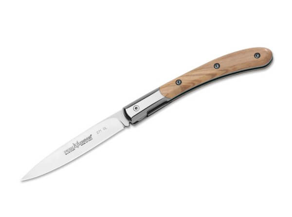 Pocket Knife, Brown, No, Linerlock, N690, Olive Wood