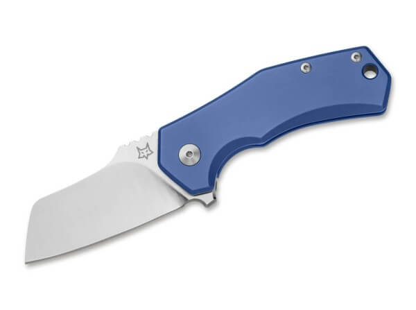 Pocket Knife, Blue, Flipper, Linerlock, M390, Titanium