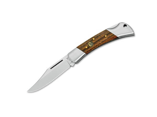 Pocket Knife, Brown, Nail Nick, Backlock, 12C27, Rosewood