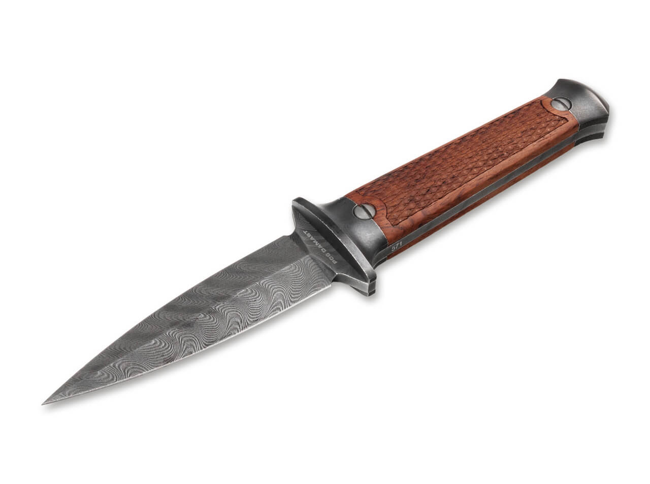 Boker Boot Dagger Damascus - Tribute to the Legendary P08 Parabellum Pistol-img-1