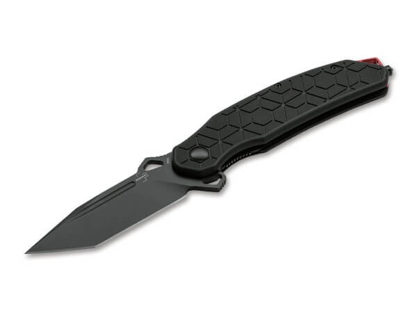 Pocket Knife, Black, Flipper, Linerlock, D2, G10
