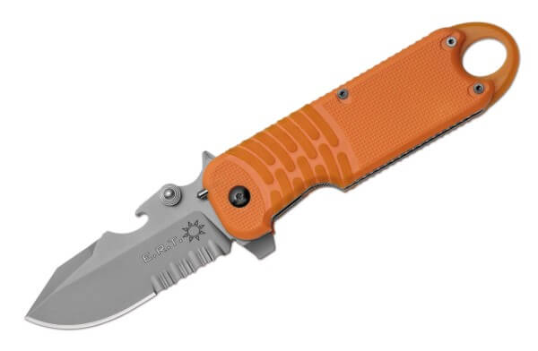Pocket Knife, Orange, Flipper, Linerlock, N690, Synthetic