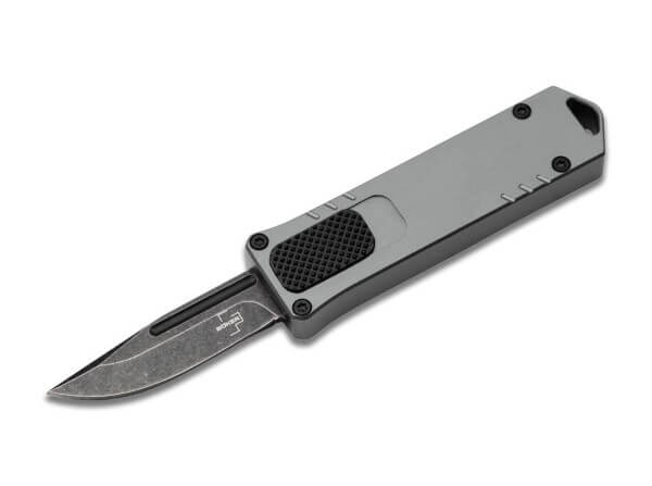 Pocket Knives, Grey, OTF, D2, Aluminum