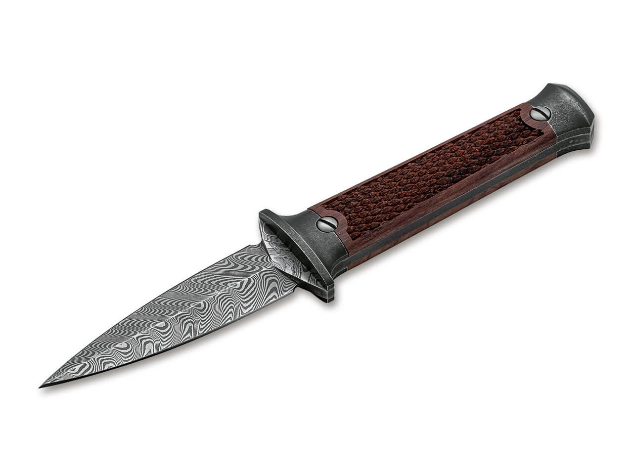 Boker Boot Dagger Damascus - Tribute to the Legendary P08 Parabellum Pistol-img-0